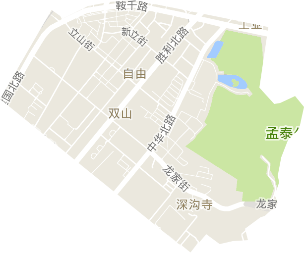 雙山街道電子地圖