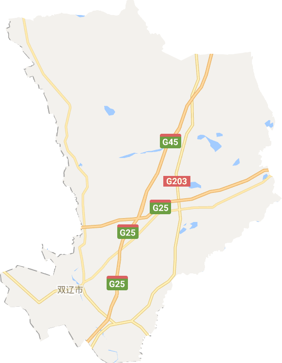 雙遼市電子地圖