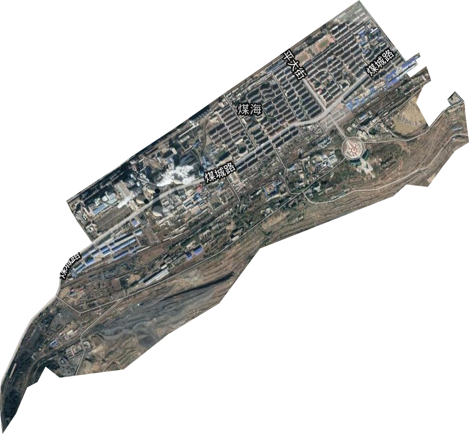 煤海街道衛星圖