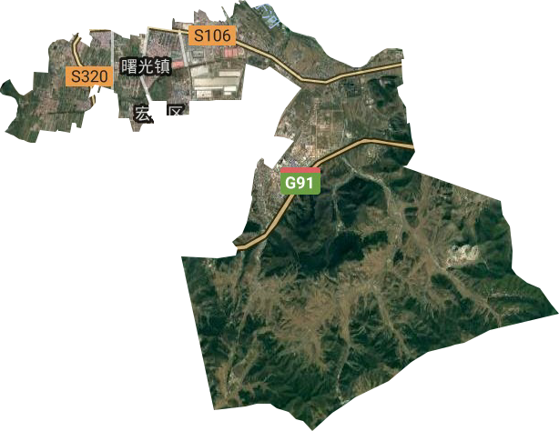 曙光鎮衛星圖