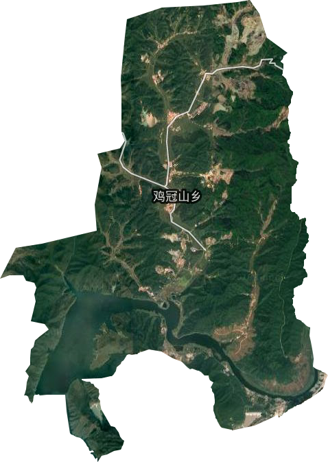 雞冠山鄉衛星圖