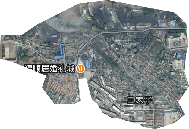 三家子街道衛星圖