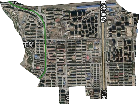 東站街道衛星圖