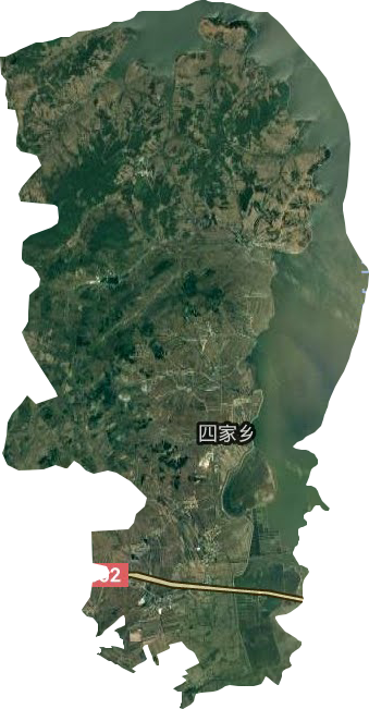 四家鄉（長春蓮花山生態旅游度假區省級）衛星圖