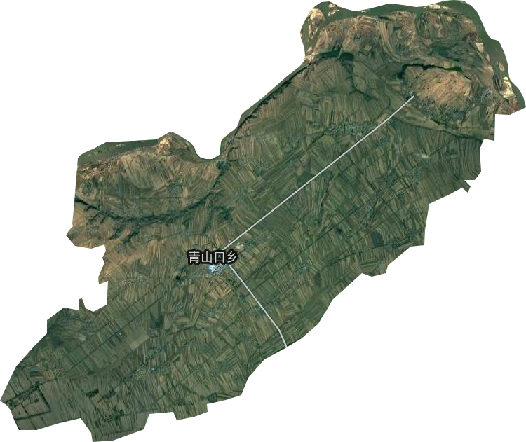 青山口鄉衛星圖