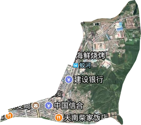 長安街道衛星圖