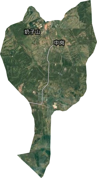 奶子山街道衛星圖