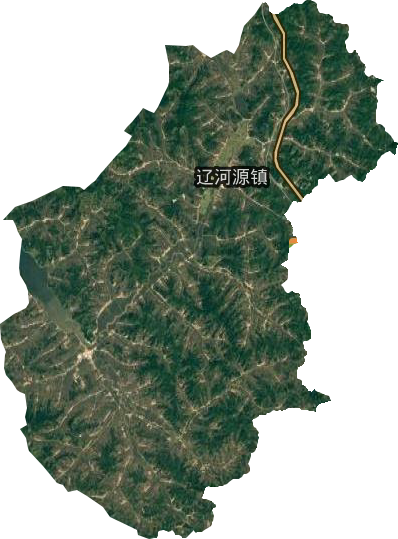 遼河源鎮衛星圖