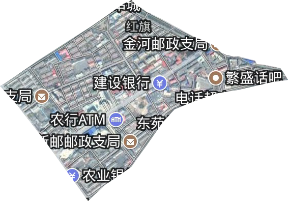 紅旗街道衛星圖