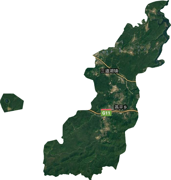 三道湖鎮(zhèn)衛(wèi)星圖
