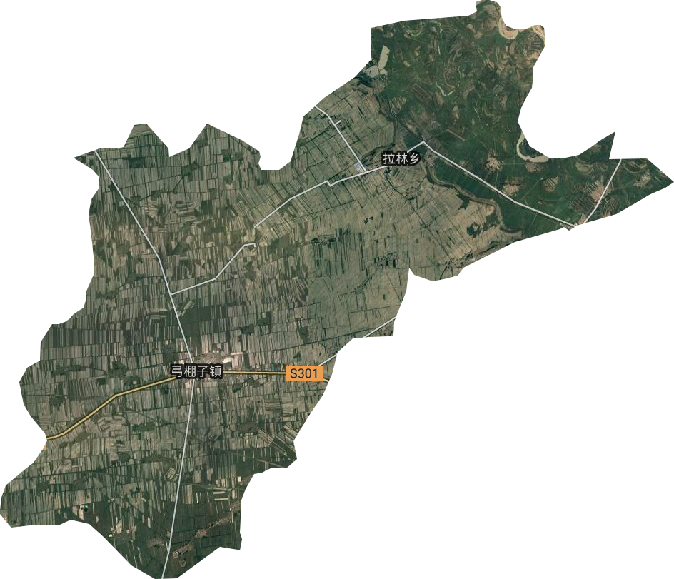 弓棚子鎮衛星圖