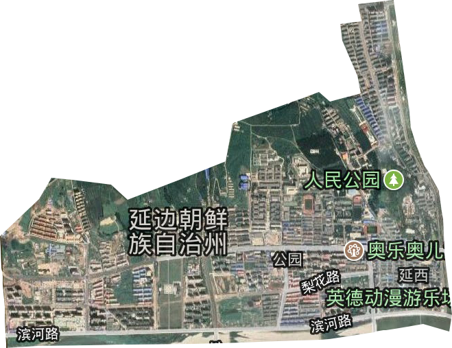公園街道衛星圖