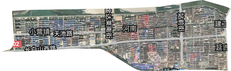 河南街道衛星圖