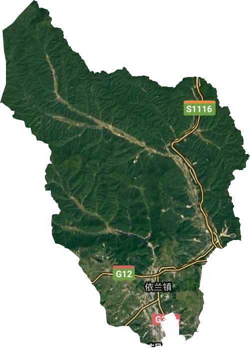 依蘭鎮衛星圖
