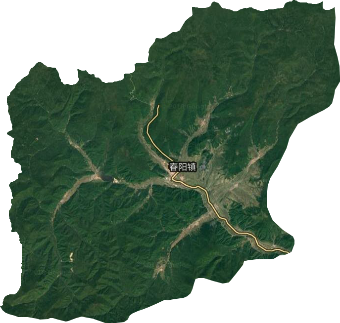 春陽鎮衛星圖