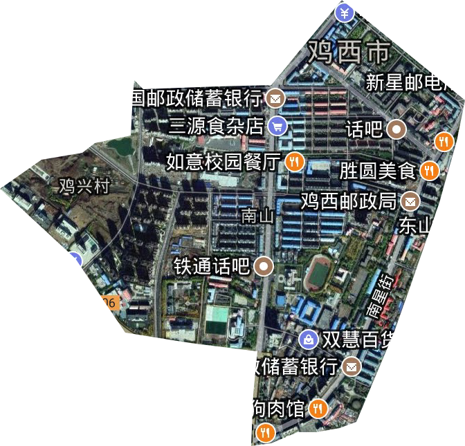 南山街道衛星圖