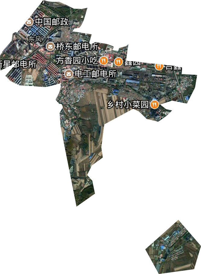 東風(fēng)街道衛(wèi)星圖
