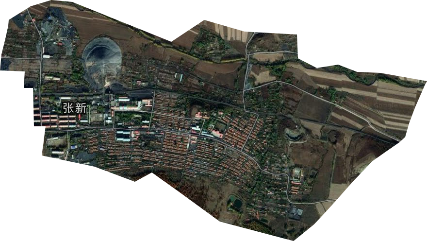 張新街道衛星圖