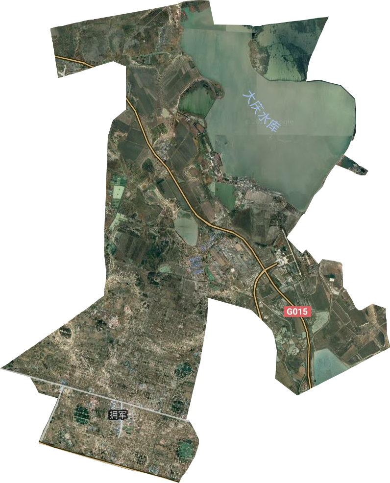 擁軍街道衛星圖