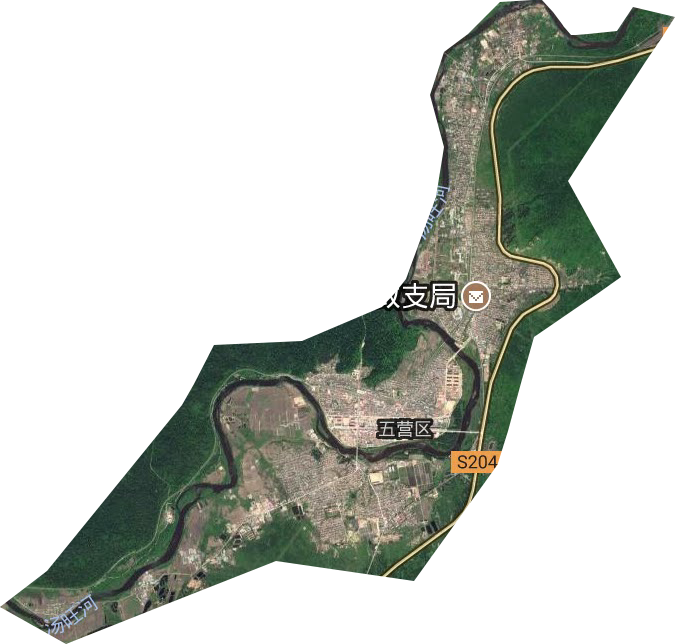 五營街道衛星圖