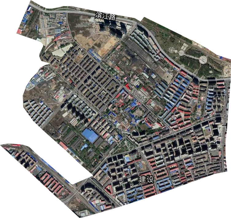 建設街道衛星圖