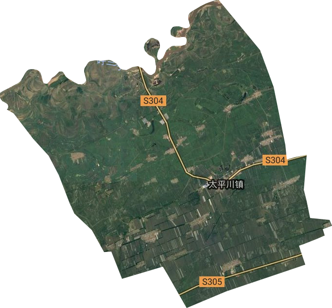 太平川鎮衛星圖