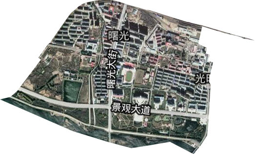 曙光街道衛星圖