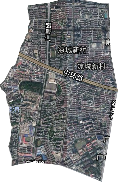 涼城新村街道衛星圖