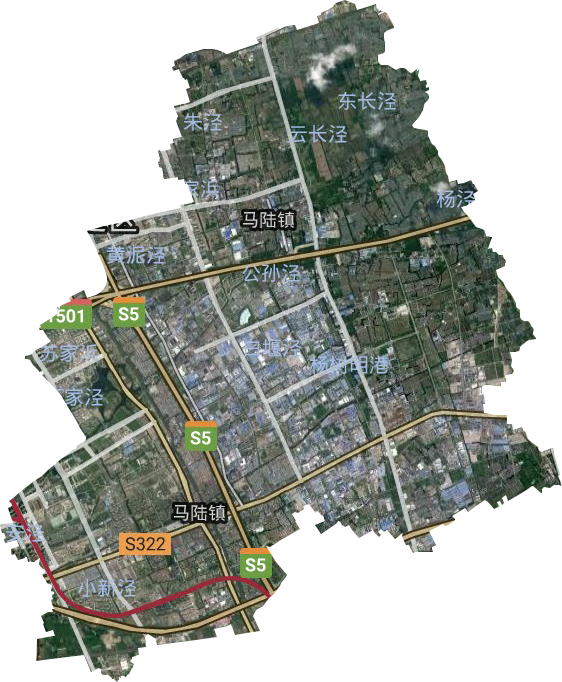 馬陸鎮(zhèn)衛(wèi)星圖