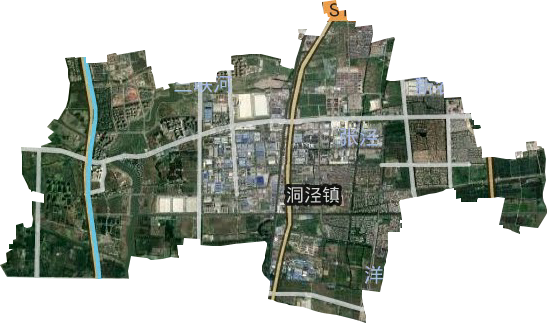 洞涇鎮衛星圖