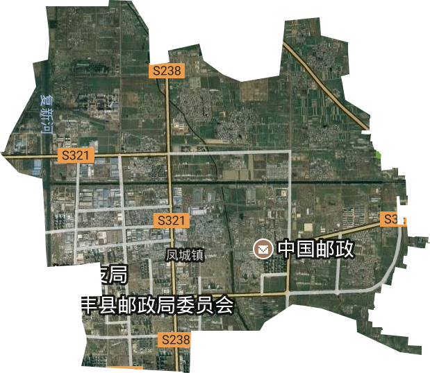 鳳城鎮衛星圖