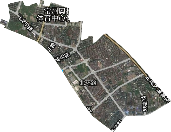 紅梅街道衛星圖