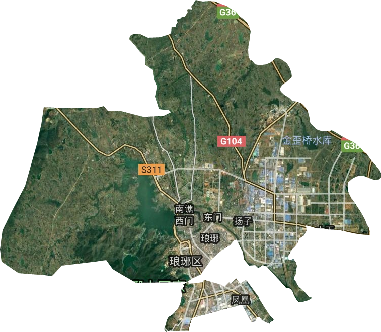 瑯琊區衛星圖
