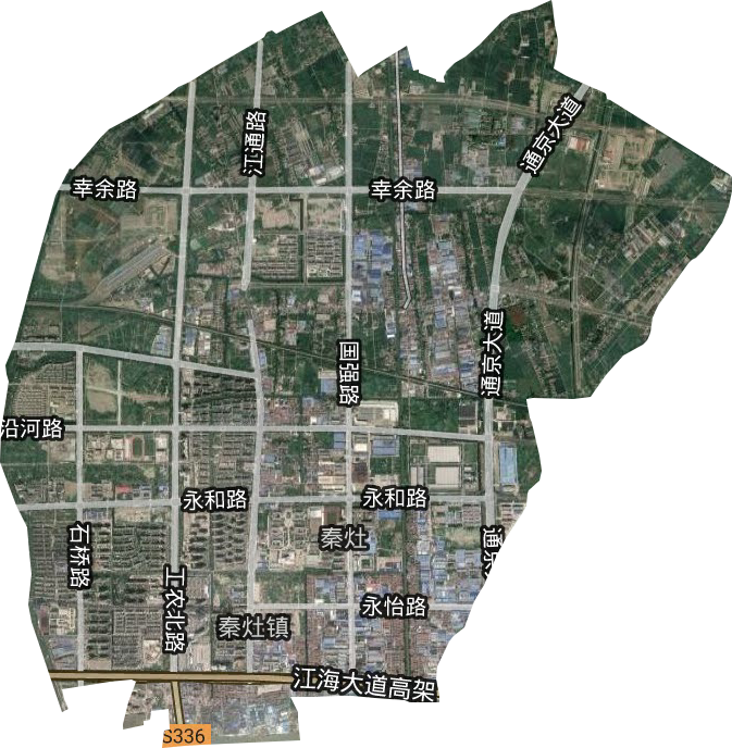 秦灶街道衛星圖