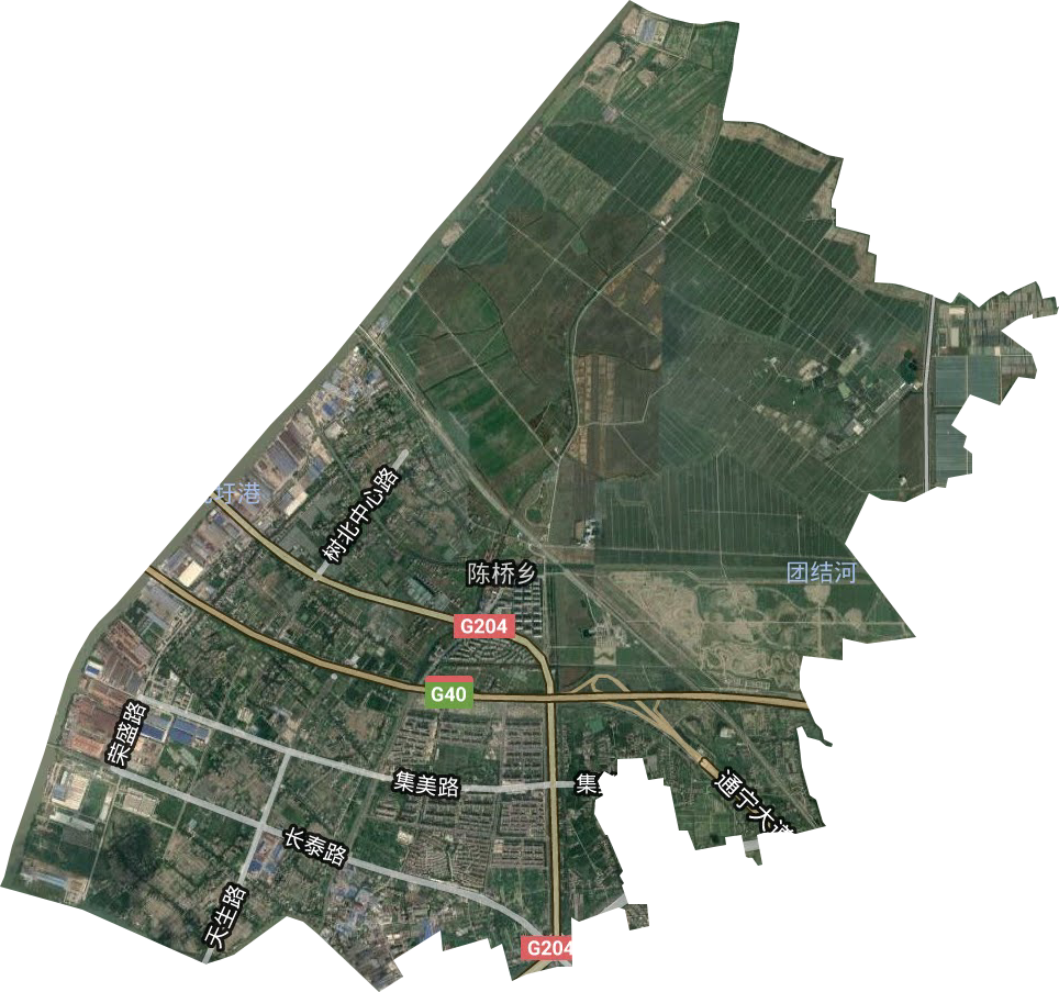 陳橋街道衛星圖