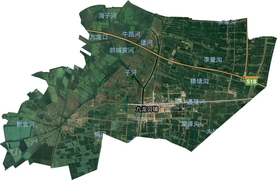 九龍口鎮衛星圖