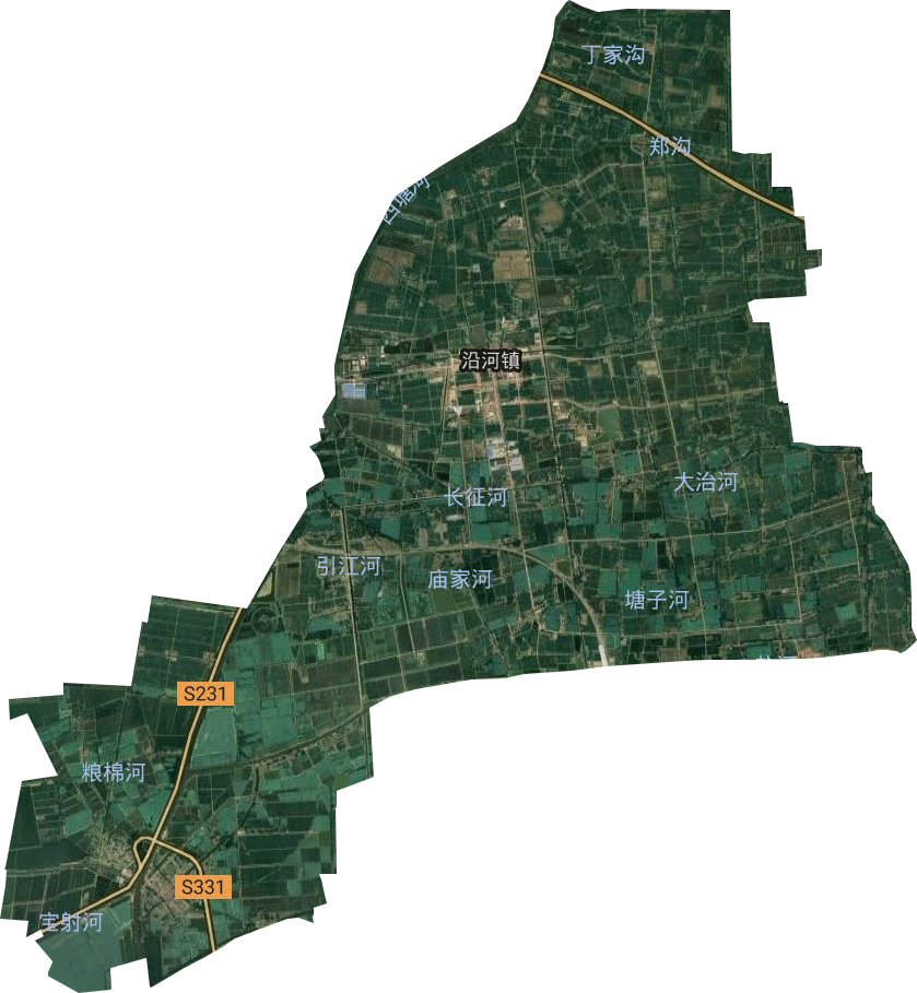 沿河鎮衛星圖