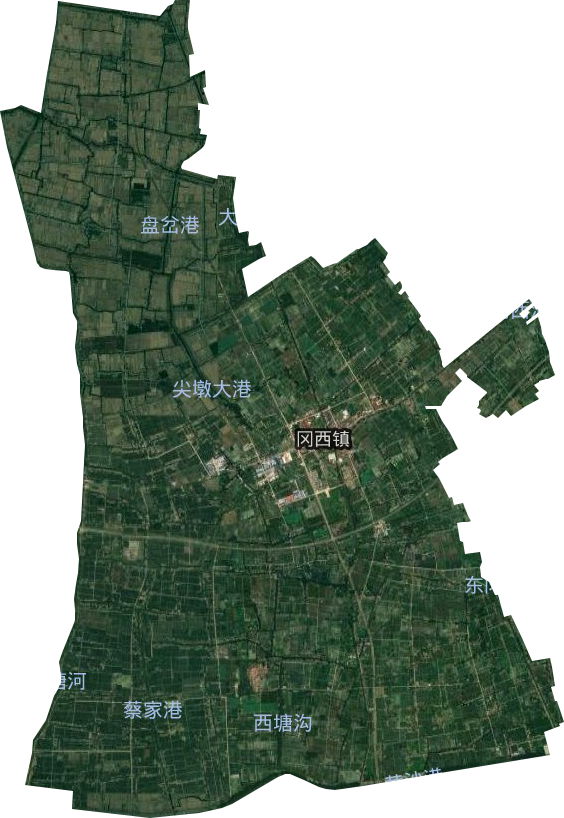 岡西鎮衛星圖