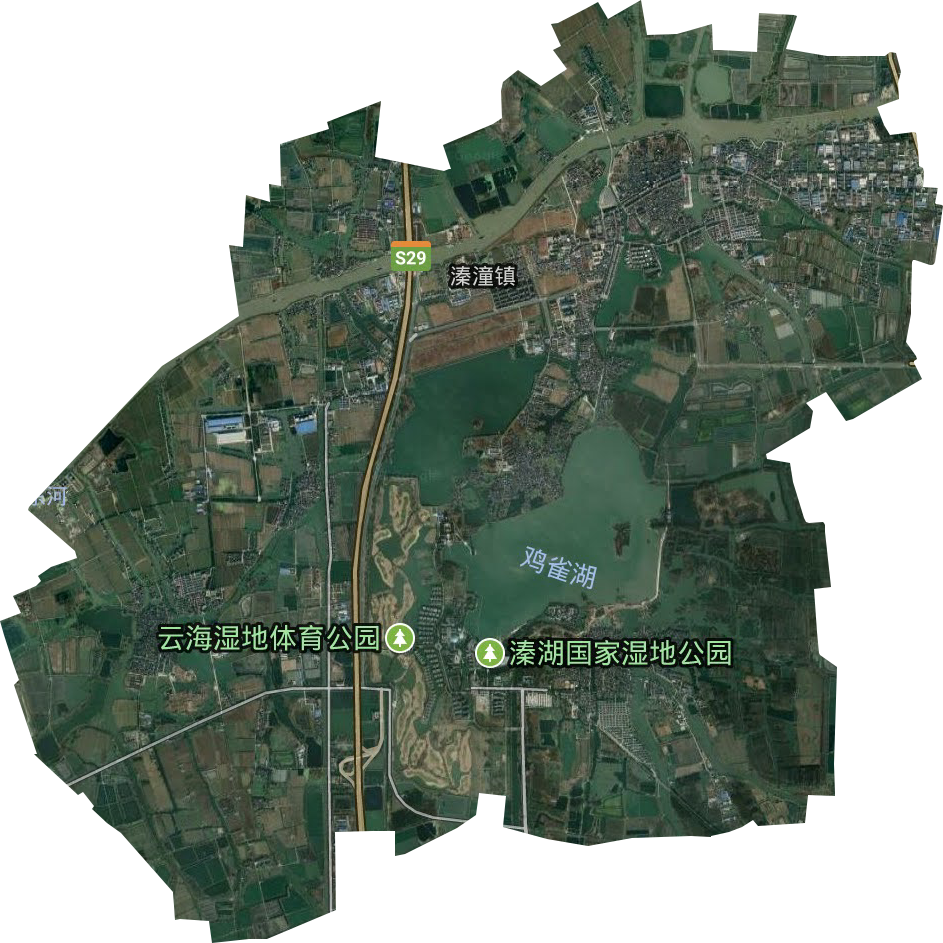 溱潼鎮衛星圖