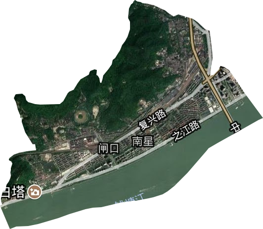 南星街道衛星圖