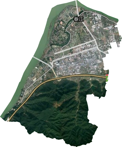 春江街道衛星圖