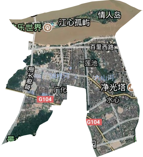 松臺街道衛星圖