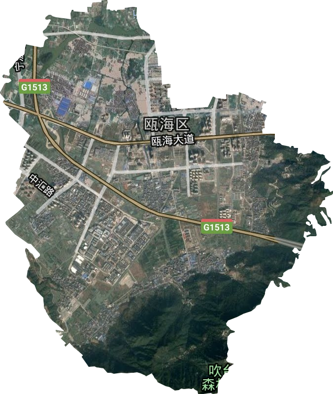 婁橋街道衛星圖