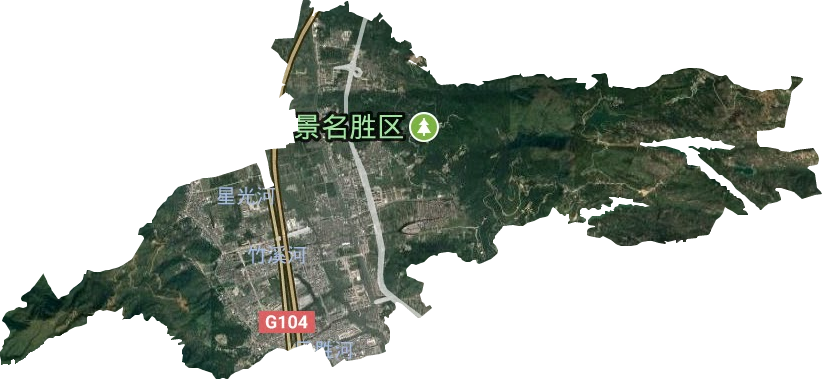 仙巖街道衛星圖