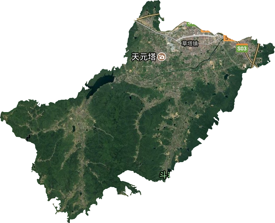 草塔鎮衛星圖