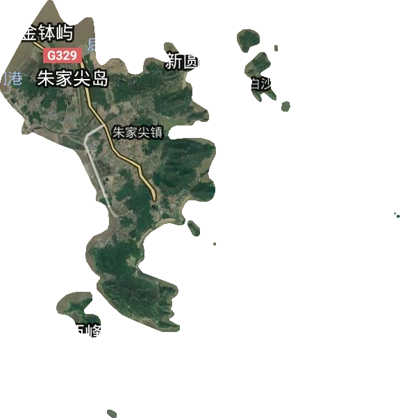 朱家尖街道衛星圖