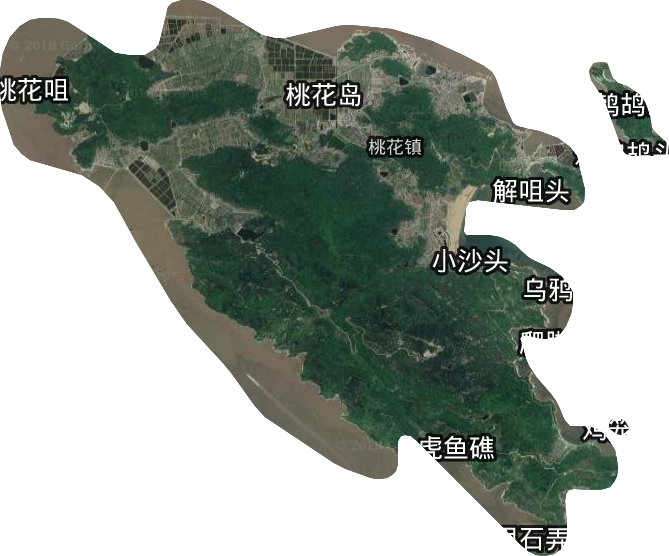 桃花鎮衛星圖