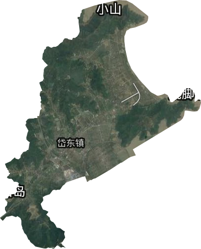 岱東鎮衛星圖