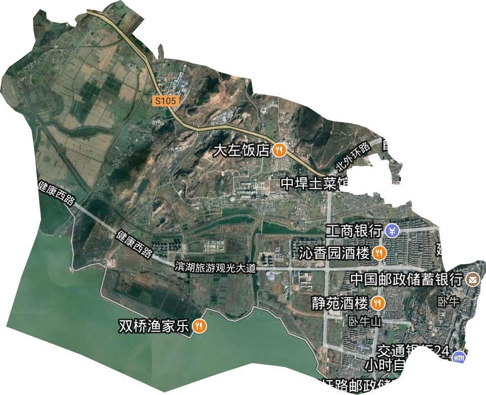 臥牛山街道衛(wèi)星圖