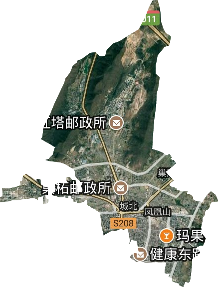 鳳凰山街道衛星圖